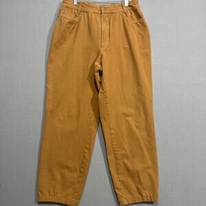 Cambio Jeans Womens 16 Tan High Waist Denim Mustard Yellow